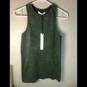 Mustard Seed green tie dye tank sz L NWT